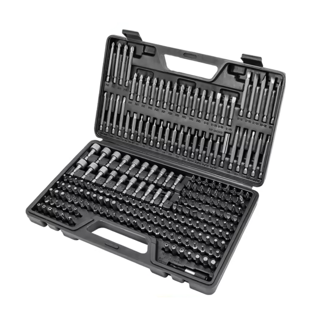 Juego Maestro de Puntas y Brocas 208 Pcs – Acero al Carbono 6150