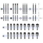 Juego Maestro de Puntas y Brocas 208 Pcs – Acero al Carbono 6150